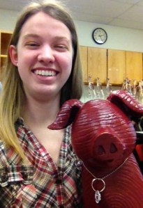 Peggy with CHS student Claire Mason